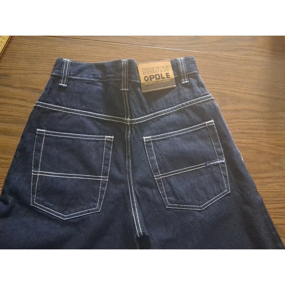 Southpole Authentic Collection Men's 29x30 Jeans Y2K Baggy Dark Wash Blue Denim
